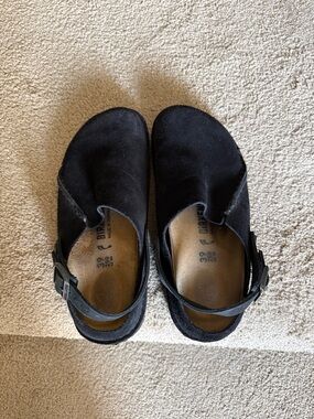 Birkenstock Black Lutry Premium Suede
